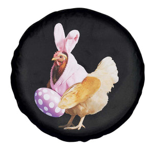Funny Chicken Bunny Spare Tire Cover Happy Easter Eggs Farm TS02 Print Your Wear