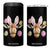 Funny Giraffe Bunny 4 in 1 Can Cooler Tumbler Happy Easter Day Sunday TS02 One Size: 16 oz Black Print Your Wear