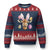Funny Giraffe Bunny Ugly Christmas Sweater Happy Easter Day Sunday TS02 Navy Red Print Your Wear