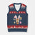 Funny Giraffe Bunny V-Neck Knit Sweater Vest Happy Easter Day Sunday TS02 Navy Red Print Your Wear