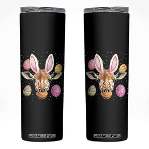Funny Giraffe Bunny Skinny Tumbler Happy Easter Day Sunday TS02 Black Print Your Wear