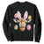 Funny Giraffe Bunny Sweatshirt Happy Easter Day Sunday TS02 Black Print Your Wear
