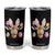 Funny Giraffe Bunny Tumbler Cup Happy Easter Day Sunday TS02 Black Print Your Wear