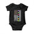 Easter Eggs American Flag Patriotic Baby Onesie Happy Easter Day TS02 Black Print Your Wear