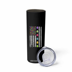 Easter Eggs American Flag Patriotic Skinny Tumbler Happy Easter Day TS02 Print Your Wear