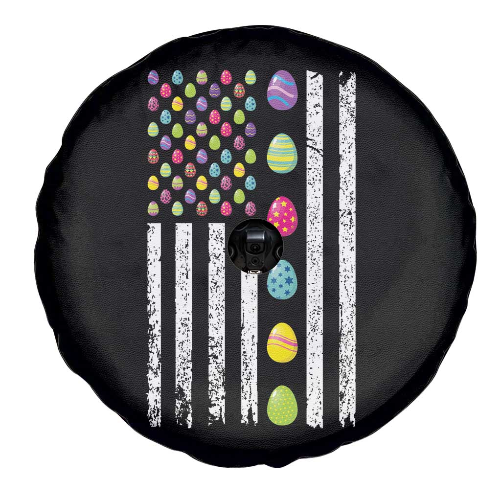 Easter Eggs American Flag Patriotic Spare Tire Cover Happy Easter Day TS02 Print Your Wear
