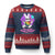Happy 420 Easter Ugly Christmas Sweater The Bunny Smells Funny TS02 Navy Red Print Your Wear