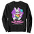 Happy 420 Easter Sweatshirt The Bunny Smells Funny TS02 Black Print Your Wear