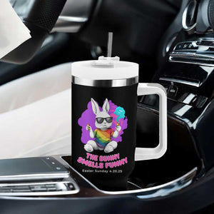 Happy 420 Easter Tumbler With Handle The Bunny Smells Funny TS02 Print Your Wear