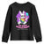 Happy 420 Easter Youth Sweatshirt The Bunny Smells Funny TS02 Black Print Your Wear