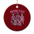 Prepare to Groovy Dye Funny Bunny Easter Ceramic Ornament Horror Dyeing Eggs TS02 1pc Red Print Your Wear