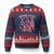 Prepare to Groovy Dye Funny Bunny Easter Ugly Christmas Sweater Horror Dyeing Eggs TS02 Navy Red Print Your Wear