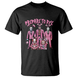 Prepare to Groovy Dye Funny Bunny Easter T Shirt Horror Dyeing Eggs TS02 Black Print Your Wear