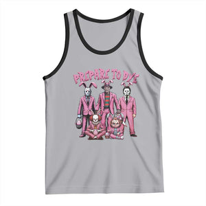 Prepare to Groovy Dye Funny Bunny Easter Tank Top Horror Dyeing Eggs TS02 Athletic Heather Black Print Your Wear