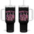Prepare to Groovy Dye Funny Bunny Easter Tumbler With Handle Horror Dyeing Eggs TS02 One Size: 40 oz Black Print Your Wear