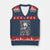 Emergency Department Skeleton Nurse Easter V-Neck Knit Sweater Vest ER Nursing Room TS02 Navy Red Print Your Wear