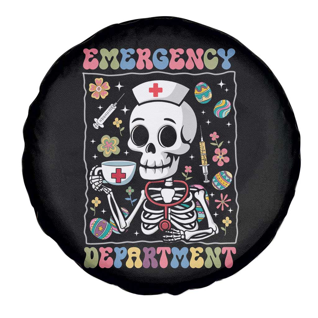 Emergency Department Skeleton Nurse Easter Spare Tire Cover ER Nursing Room TS02 Print Your Wear