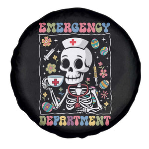Emergency Department Skeleton Nurse Easter Spare Tire Cover ER Nursing Room TS02 Print Your Wear