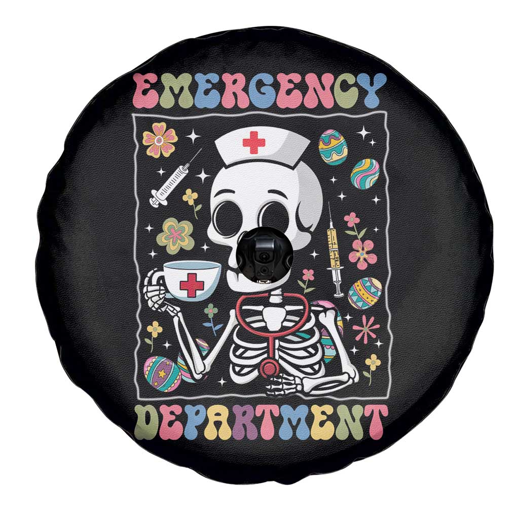 Emergency Department Skeleton Nurse Easter Spare Tire Cover ER Nursing Room TS02 Print Your Wear