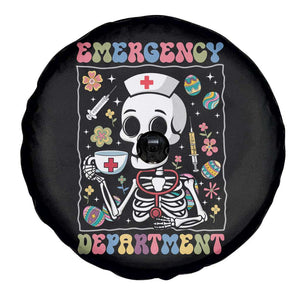Emergency Department Skeleton Nurse Easter Spare Tire Cover ER Nursing Room TS02 Print Your Wear