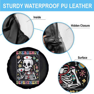 Emergency Department Skeleton Nurse Easter Spare Tire Cover ER Nursing Room TS02 Print Your Wear