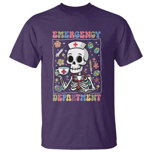 Emergency Department Skeleton Nurse Easter T Shirt ER Nursing Room TS02 Purple Print Your Wear