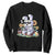 Pixel Art Gamer Bunny Easter Sweatshirt Cool Retro Gaming Vibes TS02 Black Print Your Wear