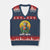 Happy 420 Easter V-Neck Knit Sweater Vest Funny Bunny Smoking Weed TS02 Navy Red Print Your Wear