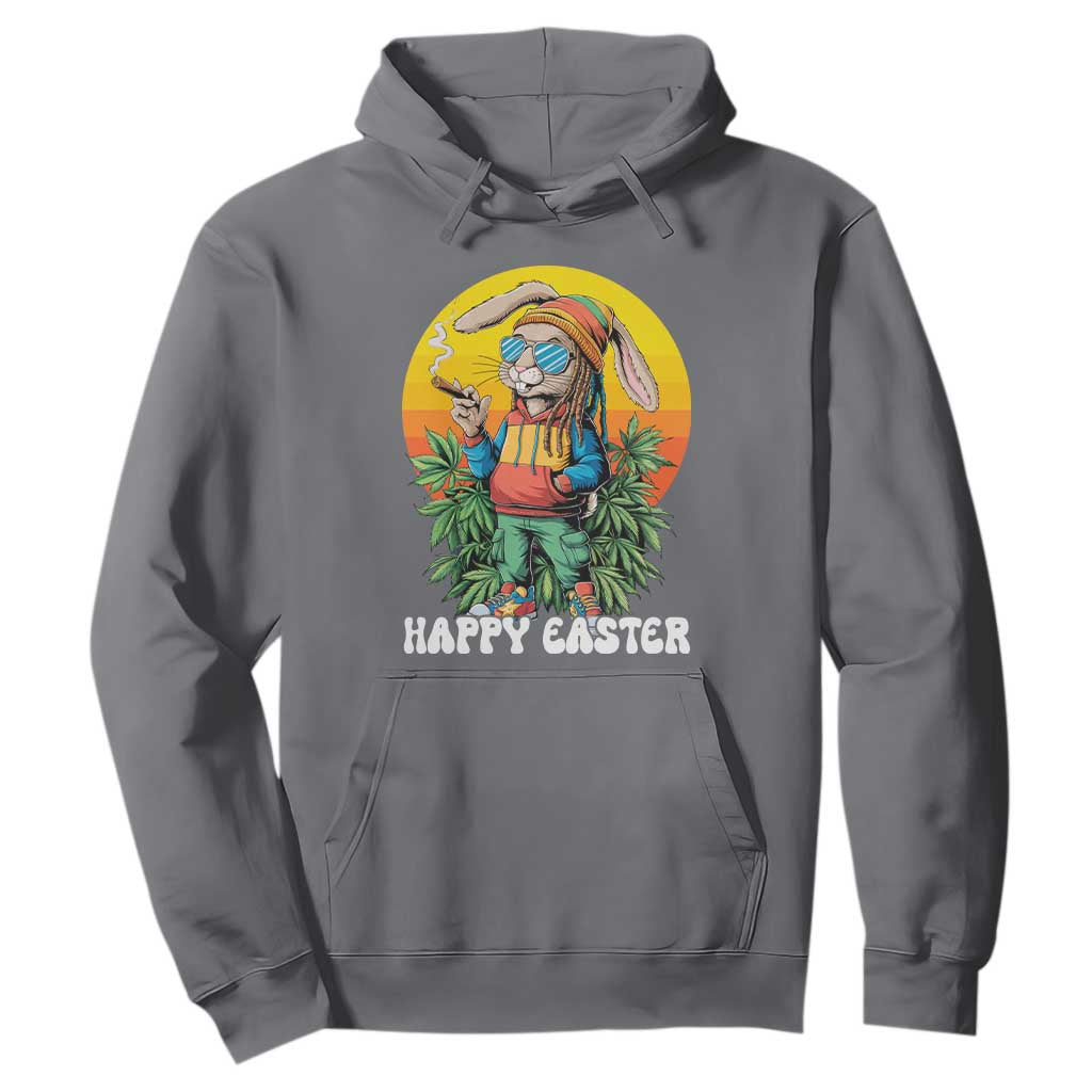 Happy 420 Easter Hoodie Funny Bunny Smoking Weed TS02 Charcoal Print Your Wear