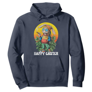 Happy 420 Easter Hoodie Funny Bunny Smoking Weed TS02 Navy Print Your Wear
