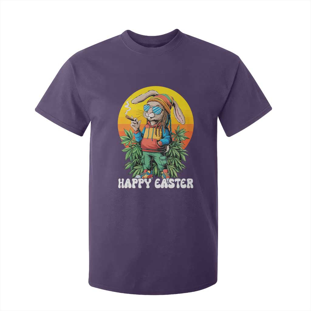 Happy 420 Easter T Shirt For Kid Funny Bunny Smoking Weed TS02 Purple Print Your Wear