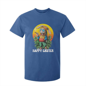 Happy 420 Easter T Shirt For Kid Funny Bunny Smoking Weed TS02 Royal Blue Print Your Wear