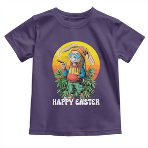 Happy 420 Easter Toddler T Shirt Funny Bunny Smoking Weed TS02 Purple Print Your Wear