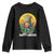 Happy 420 Easter Youth Sweatshirt Funny Bunny Smoking Weed TS02 Black Print Your Wear