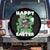 Happy 420 Easter Spare Tire Cover Funny Smoking Easter Bunny TS02 No hole Black Print Your Wear