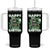 Happy 420 Easter Tumbler With Handle Funny Smoking Easter Bunny TS02 One Size: 40 oz Black Print Your Wear