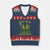 Funny Marijuana V-Neck Knit Sweater Vest Good Buds Stick Together Couples 420 Weed Cannabis TS02 Navy Red Print Your Wear