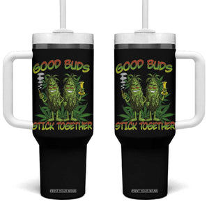 Funny Marijuana Tumbler With Handle Good Buds Stick Together Couples 420 Weed Cannabis TS02 One Size: 40 oz Black Print Your Wear