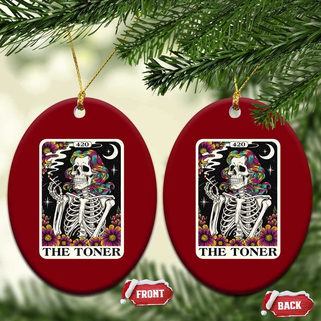 Skeleton 420 Cannabis Ceramic Ornament Tarot Card The Stoner Weed Lover TS02 Print Your Wear