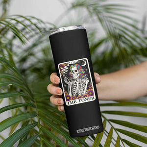 Skeleton 420 Cannabis Skinny Tumbler Tarot Card The Stoner Weed Lover TS02 Print Your Wear