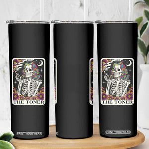 Skeleton 420 Cannabis Skinny Tumbler Tarot Card The Stoner Weed Lover TS02 Print Your Wear