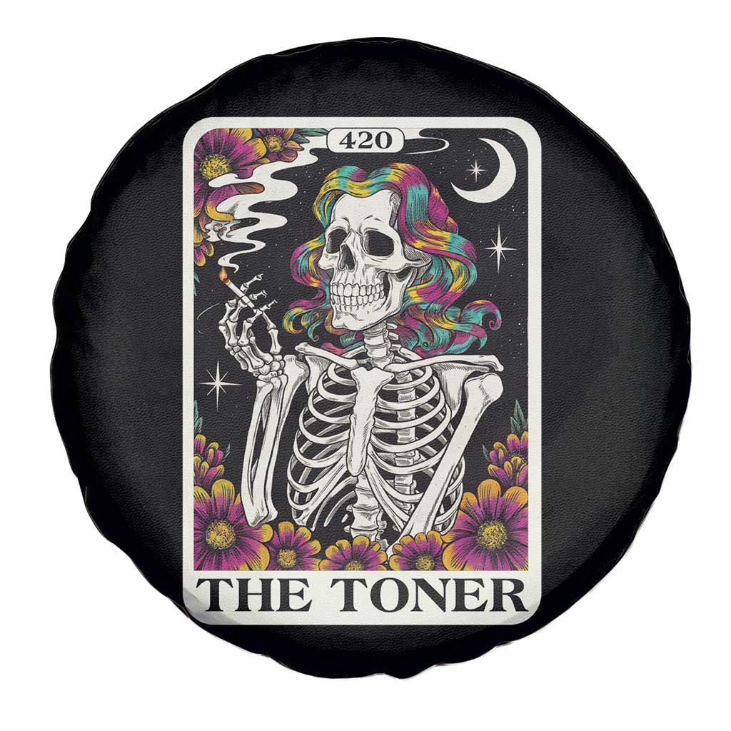 Skeleton 420 Cannabis Spare Tire Cover Tarot Card The Stoner Weed Lover TS02 Print Your Wear