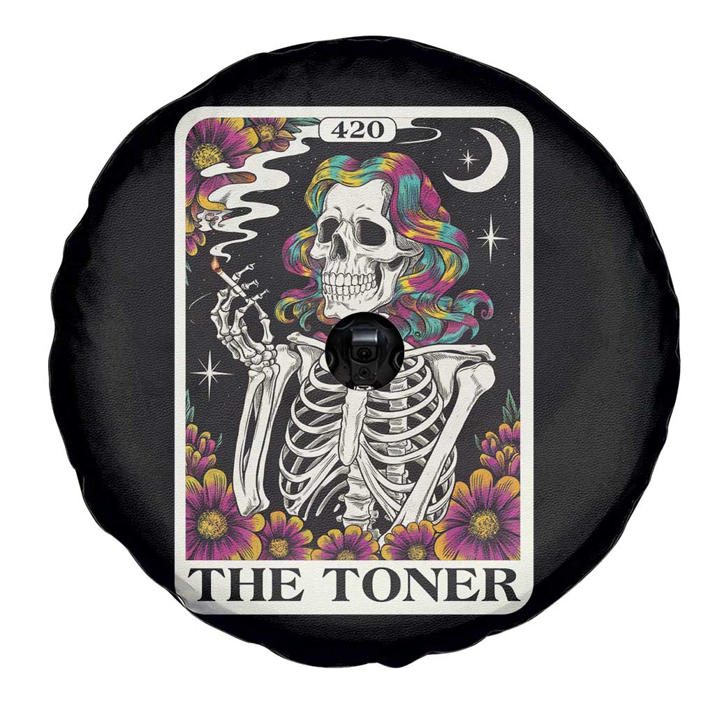 Skeleton 420 Cannabis Spare Tire Cover Tarot Card The Stoner Weed Lover TS02 Print Your Wear
