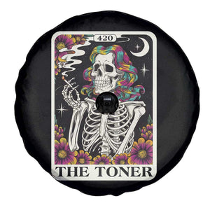 Skeleton 420 Cannabis Spare Tire Cover Tarot Card The Stoner Weed Lover TS02 Print Your Wear