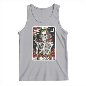 Skeleton 420 Cannabis Tank Top Tarot Card The Stoner Weed Lover TS02 Athletic Heather Print Your Wear