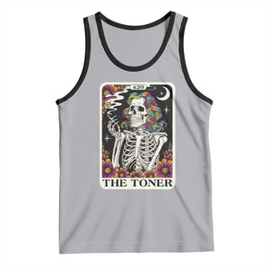 Skeleton 420 Cannabis Tank Top Tarot Card The Stoner Weed Lover TS02 Athletic Heather Black Print Your Wear