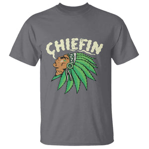 Chiefin Weed Smoking T Shirt Funny 420 Cannabis Pot THC Smoker TS02 Charcoal Print Your Wear