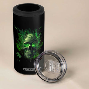 Marijuana Skull 4 in 1 Can Cooler Tumbler Smoke Weed Cannabis 420 Pot Leaf TS02 Print Your Wear