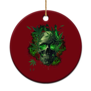 Marijuana Skull Ceramic Ornament Smoke Weed Cannabis 420 Pot Leaf TS02 1pc Red Print Your Wear