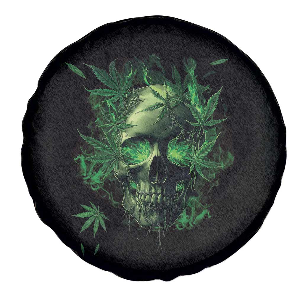 Marijuana Skull Spare Tire Cover Smoke Weed Cannabis 420 Pot Leaf TS02 Print Your Wear